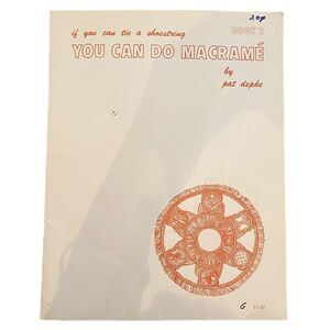 Vintage‎ 1976 Pat Depke Macrame Patterns Instructions Book Beginner